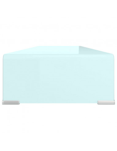 Supporto TV / Rialzo Monitor in Vetro Verde 100x30x13 cm