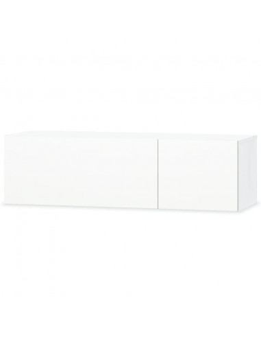 Mobili TV 2 pz in Legno Multistrato 120x40x34 cm Bianco Lucido