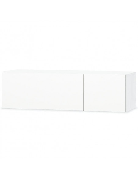 Mobili TV 2 pz in Legno Multistrato 120x40x34 cm Bianco Lucido