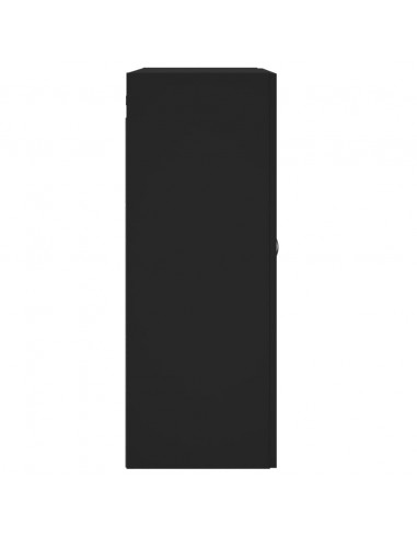 Mobile a Parete Nero 69,5x34,90 cm in Legno Multistrato