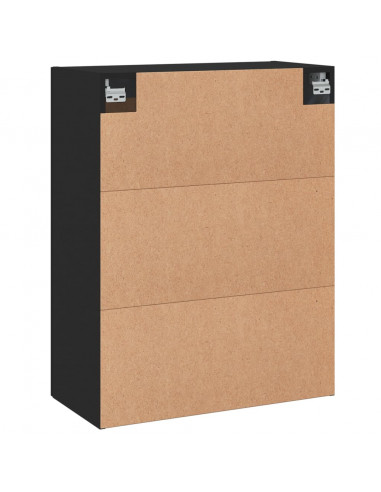 Mobile a Parete Nero 69,5x34,90 cm in Legno Multistrato