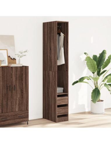 Armadio Rovere Marrone 30x50x200 cm in Legno Multistrato