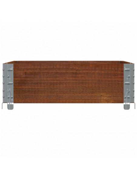 Paretale per Pallet Marrone 80x60 cm in Legno Massello di Pino
