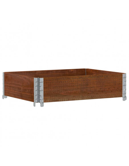 Paretale per Pallet Marrone 80x60 cm in Legno Massello di Pino