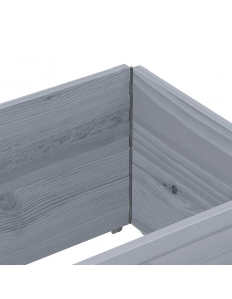 Paretali per Pallet 2pz Grigi 150x50cm Legno Massello di Pino