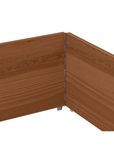 Paretali per Pallet 2pz Marroni 150x100cm Legno Massello Pino