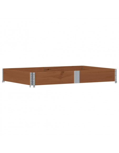 Paretale per Pallet Marrone 150x100cm in Legno Massello di Pino