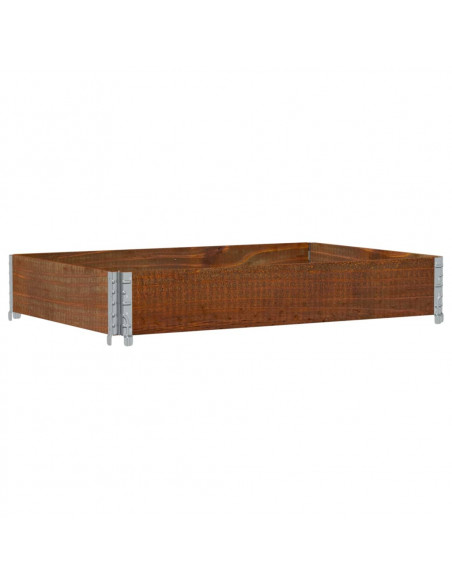 Paretale per Pallet Marrone 120x80cm in Legno Massello di Pino