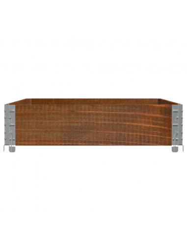 Paretale per Pallet Marrone 120x80cm in Legno Massello di Pino