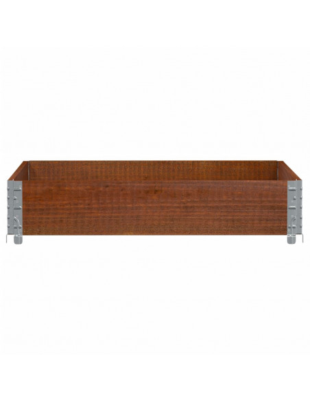 Paretale per Pallet Marrone 100x100cm in Legno Massello di Pino