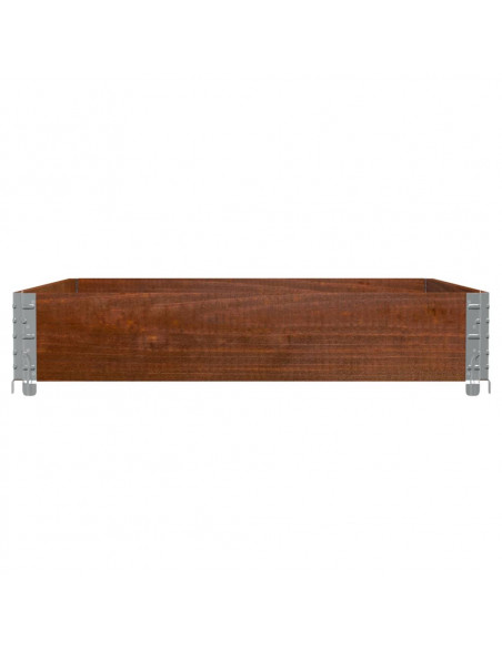 Paretale per Pallet Marrone 100x100cm in Legno Massello di Pino