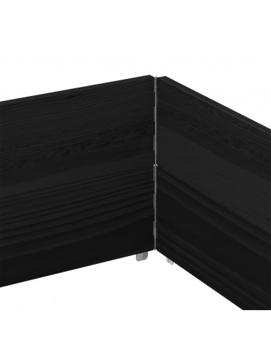 Paretali per Pallet 2 pz Neri 150x100cm Legno Massello di Pino