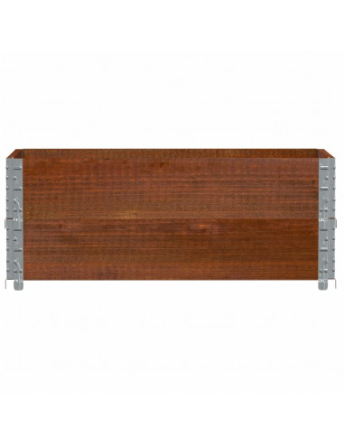 Paretali per Pallet 2pz Marroni 100x50cm Legno Massello di Pino