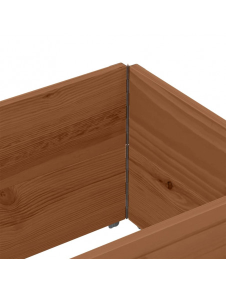 Paretali per Pallet 2pz Marroni 150x50cm Legno Massello di Pino