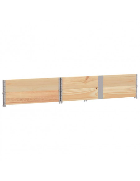 Paretali per Pallet 2 pz 150x100 cm in Legno Massello di Pino
