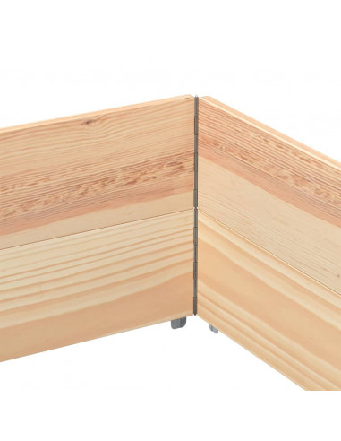 Paretali per Pallet 2 pz 150x100 cm in Legno Massello di Pino