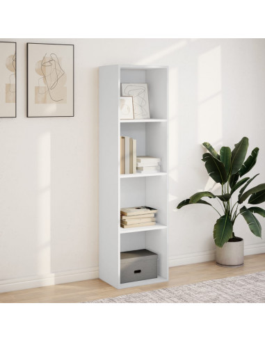 Libreria Bianca 40x30x152 cm in Legno Multistrato