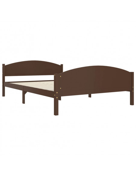 Giroletto Marrone Scuro in Legno Massello di Pino 140x200 cm