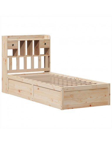 Letto senza Materasso 90x190 cm in Legno Massello di Pino