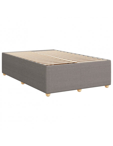 Giroletto a Molle con Materasso Tortora 120x200 cm in Tessuto