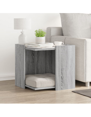 Recinto Lettiera Gatti Grigio Sonoma 53x53x51 cm in Truciolato