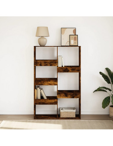 Libreria Rovere Fumo 100x33x155,5 cm in Legno Multistrato