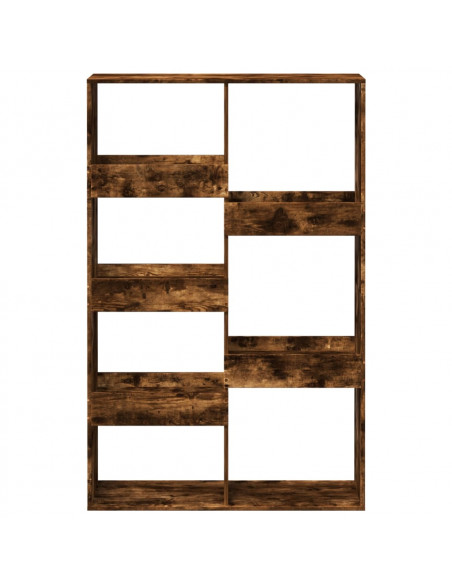Libreria Rovere Fumo 100x33x155,5 cm in Legno Multistrato
