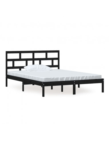 Giroletto Nero 150x200 cm King in Legno Massello