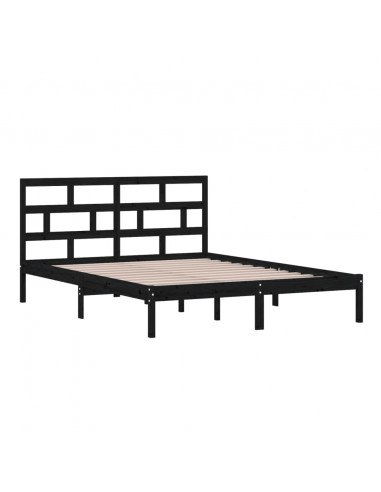 Giroletto Nero 150x200 cm King in Legno Massello