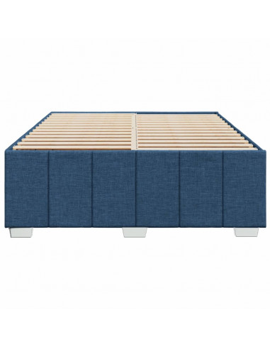 Giroletto senza Materasso Blu 140x200 cm in Tessuto