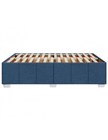 Giroletto senza Materasso Blu 140x200 cm in Tessuto