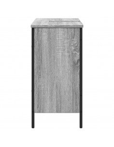 Mobile Lavabo Bagno Grigio Sonoma 80x30x60 cm Legno Multistrato 2