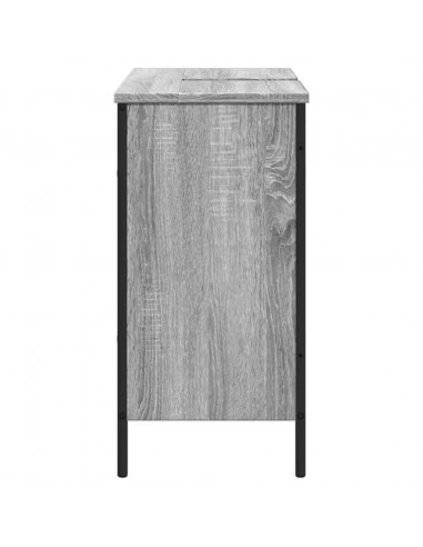 Mobile Lavabo Bagno Grigio Sonoma 80x30x60 cm Legno Multistrato