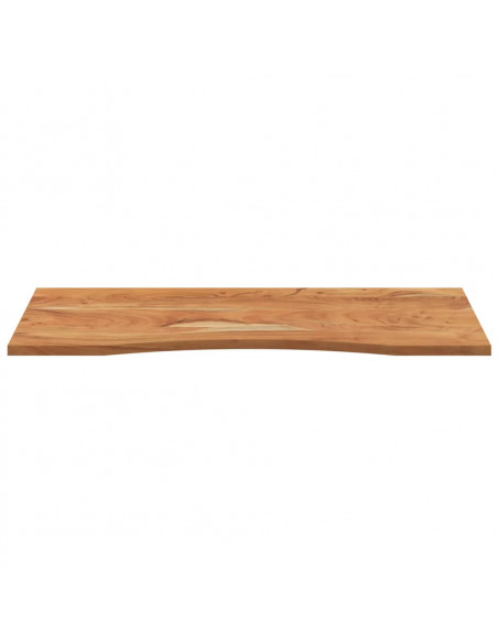 Piano Scrivania 120x50x2,5cm Rettangolare Legno Massello Acacia