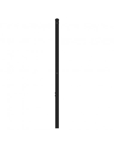 Testiera Rovere Marrone 75 cm in Acciaio e Truciolato