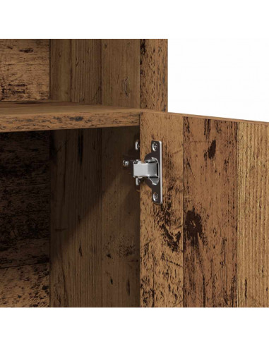 Mobile da Bagno Legno Antico 32x25,5x190 cm in Truciolato