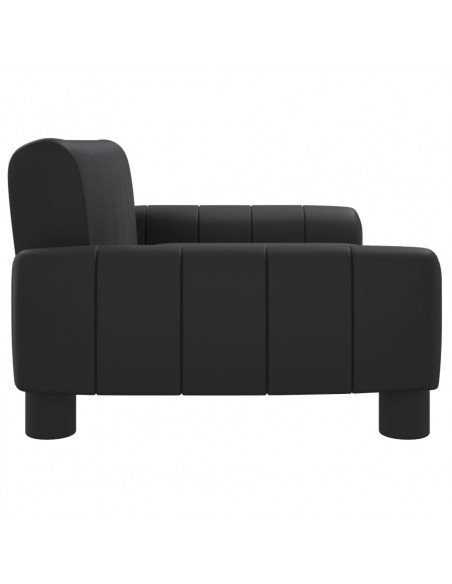 Lettino per Cani Nero 70x45x30 cm in Similpelle