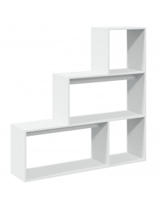 Libreria Divisorio 3 Ripiani Bianca 123x29x123 cm in Truciolato 2