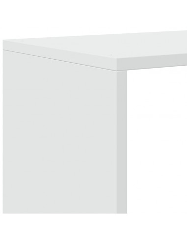 Libreria Divisorio 3 Ripiani Bianca 123x29x123 cm in Truciolato