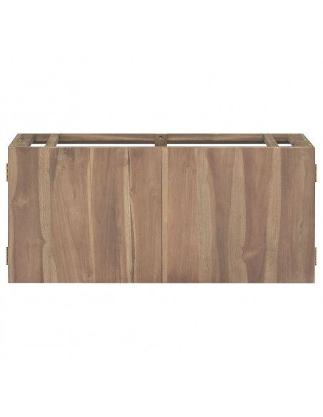 Mobile da Bagno a Parete 90x39x40 cm in Legno Massello di Teak