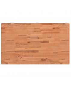 Piano Bagno 100x60x4 cm in Legno Massello di Faggio 2