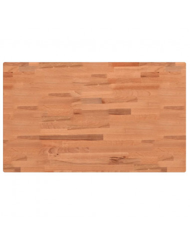 Piano Bagno 100x60x4 cm in Legno Massello di Faggio