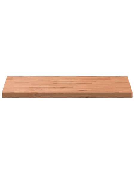 Piano Bagno 100x60x4 cm in Legno Massello di Faggio