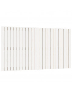 Testiera da Parete Bianca 159,5x3x90 cm Legno Massello di Pino 2