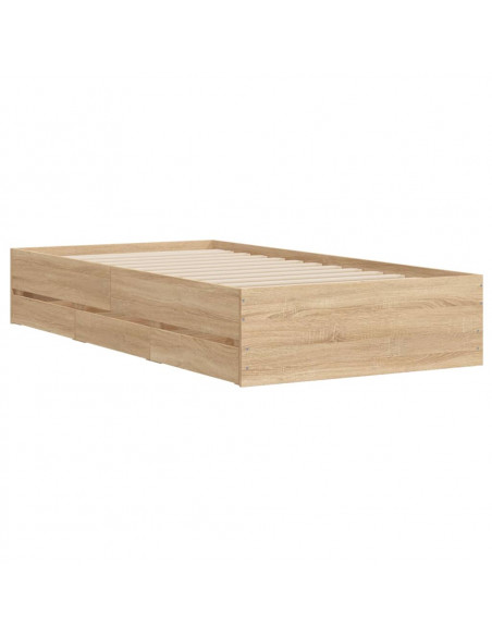 Giroletto Cassetti Rovere Sonoma 75x190 cm Legno Multistrato