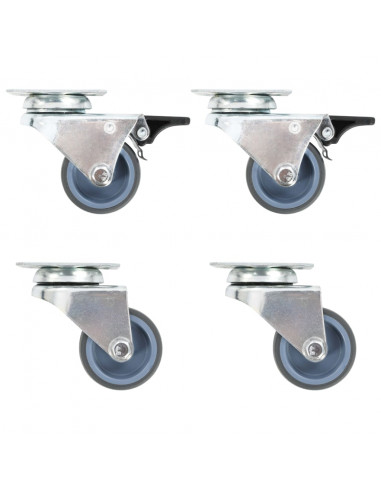 Ruote Girevoli Gemellate 4 pz 50 mm