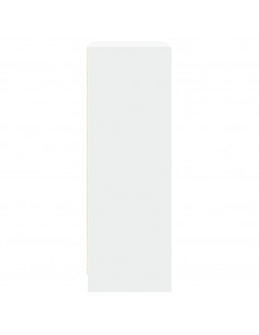 Credenza con LED Bianca 77x34x100 cm in Legno Multistrato 2