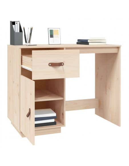 Scrivania 95x50x75 cm in Legno Massello di Pino
