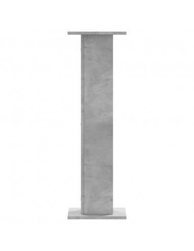 Supporti Altoparlanti 2 pz Grigio 30x30x95 cm Legno Multistrato