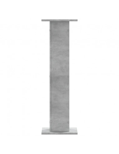 Supporti Altoparlanti 2 pz Grigio 30x30x95 cm Legno Multistrato